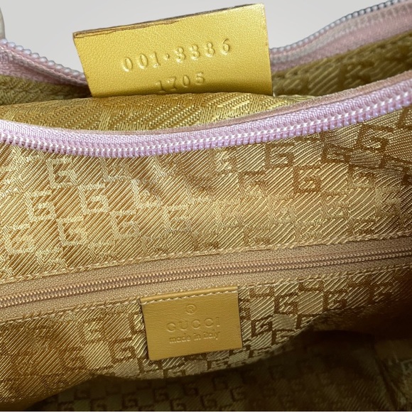 Vintage Gucci Blush Pink Suede Shoulder Bag - Picture 10 of 12